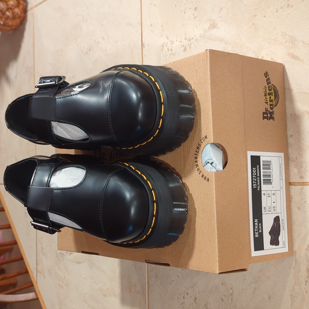 Dr. Martens Black Platform Shoes
